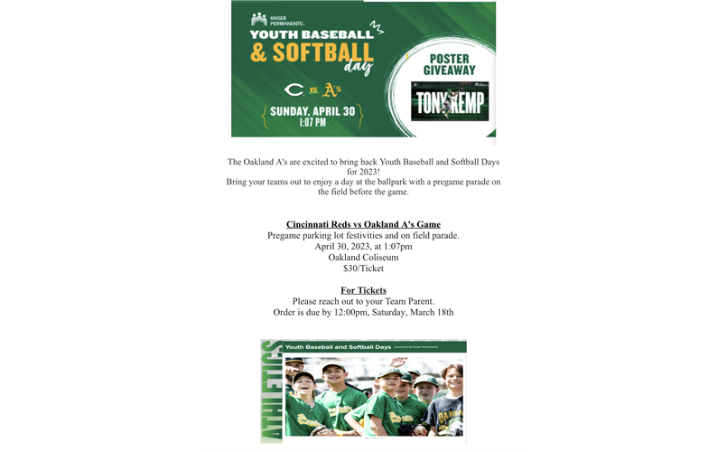 Youth Baseball & Softball Day