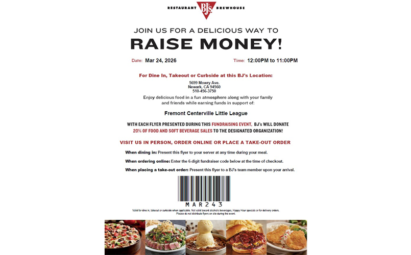 March 2026 League Fundraiser