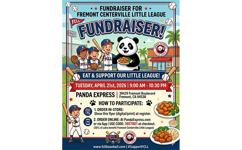 Fundraiser - April 21st @ Panda Express FCLL Earn 20%