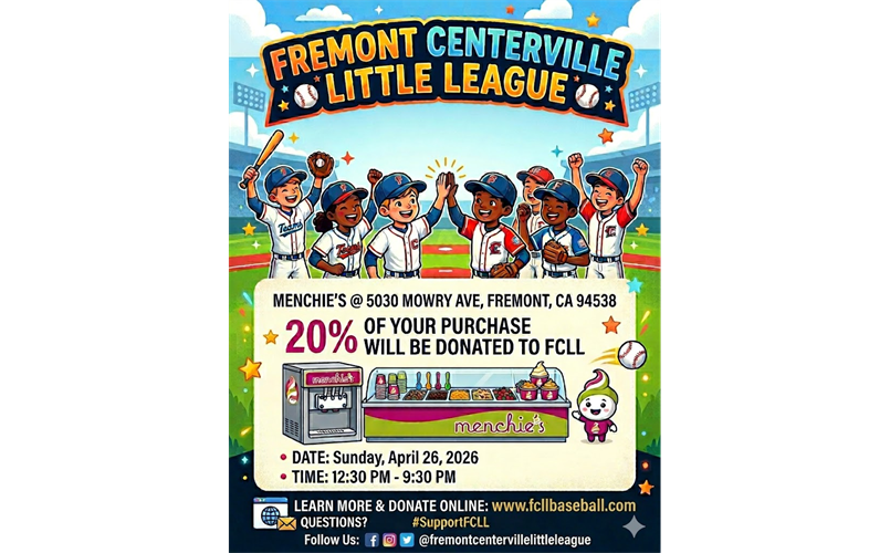 Fundraiser - April 26th @ Menchie’s FCLL Earn 20%