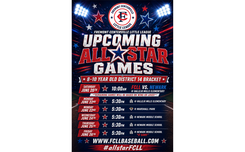 District 14: 8-10 Year Old All Star Schedule